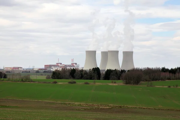 Jaderná elektrárna Temelín v České republice Evropa — Stock fotografie