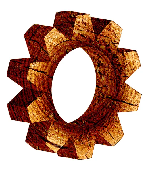 Cogwheel isolado no fundo branco — Fotografia de Stock