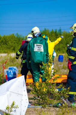 Evrak Çantası'nda koruyucu hazmat uygun ile mans