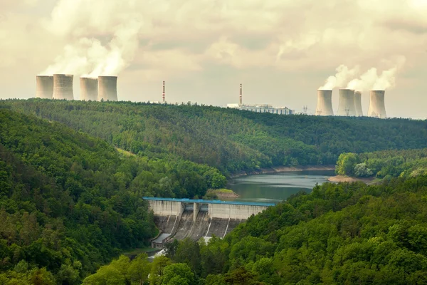 Nuclear power plant Dukovany in Czech Republic Europe — Stock Photo, Image