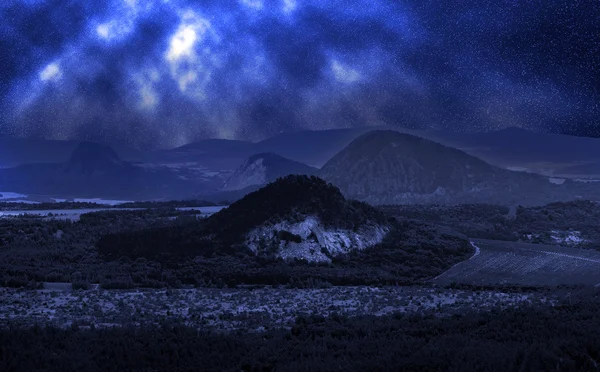 Ay ışığı manzarası — Stok fotoğraf