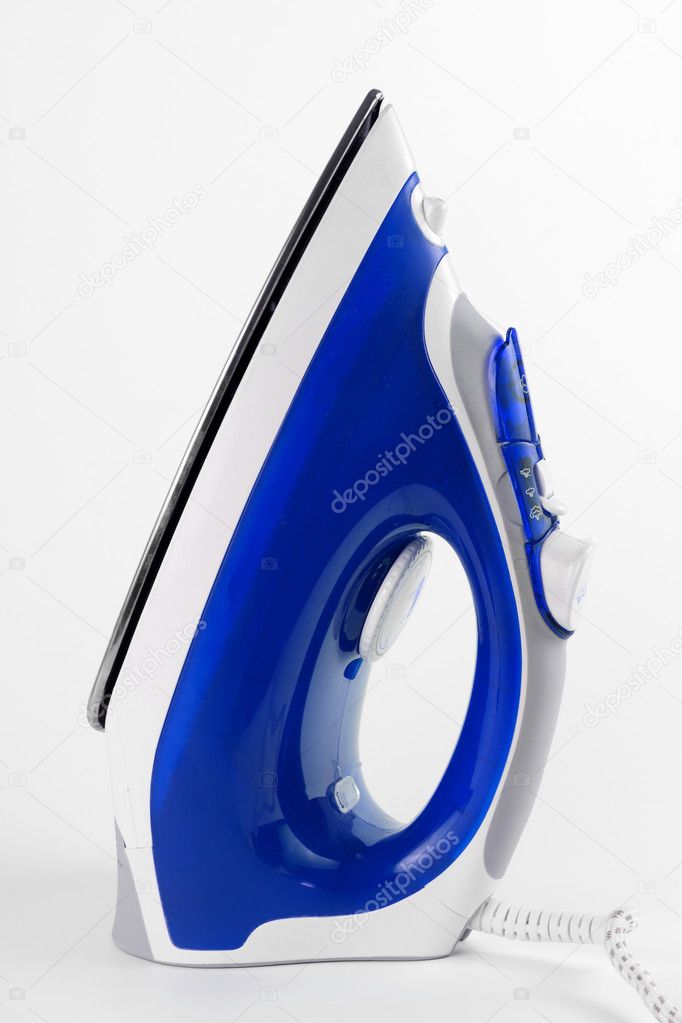 Steam iron isolated on white background