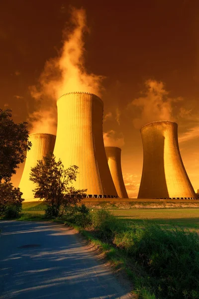 Nuclear power plant Dukovany in Czech Republic Europe — Stock Photo, Image