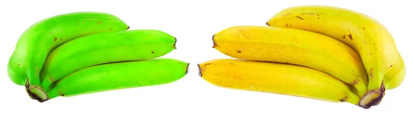 Bananas sobre fundo branco — Fotografia de Stock