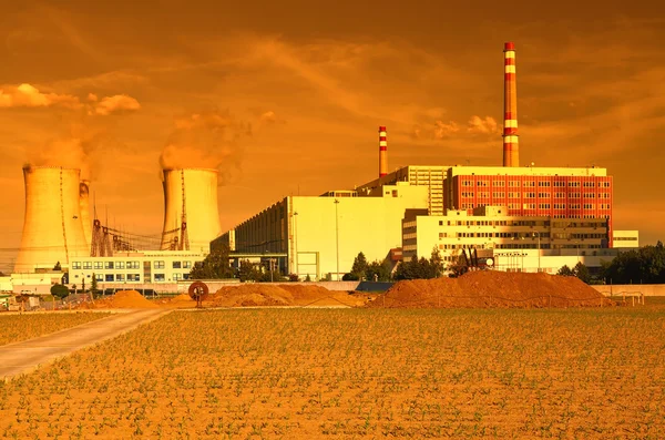 Centrale nucléaire de Temelin en République tchèque Europe — Photo