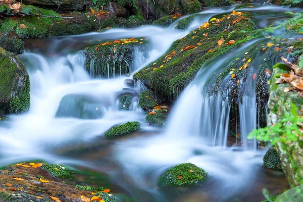 Водоспаду в національному парку Sumava, Чеська Республіка — стокове фото