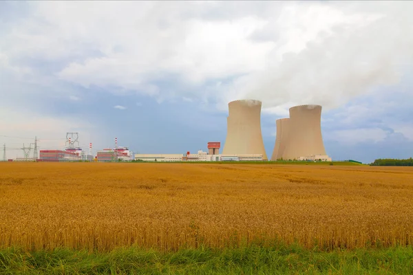 Centrale nucleare Temelin in Repubblica Ceca Europa — Foto Stock