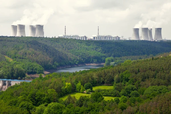 Jaderná elektrárna Dukovany v České republice Evropa — Stock fotografie