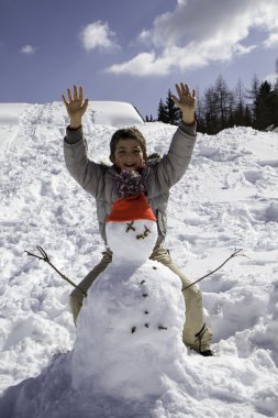 kardan adam ile çocuk