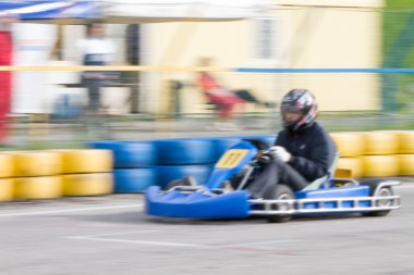 race go-kart blur effect clipart