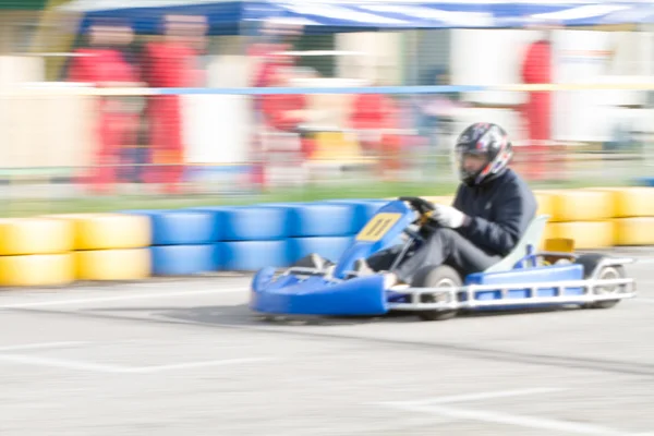 Race go-kart blur — Stock Photo, Image