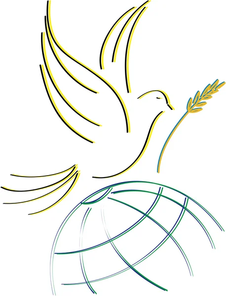 Dove of peace — Stock Vector