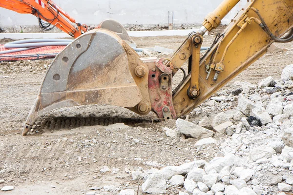 Detalle de una excavadora — Foto de Stock