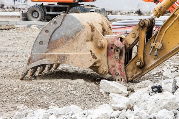 Detalle de una excavadora — Foto de Stock