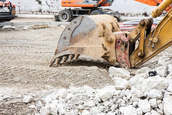 Detalle de una excavadora — Foto de Stock