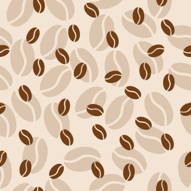 Hafif arkaplanda kahve çekirdekleri olan basit minimalist desen
