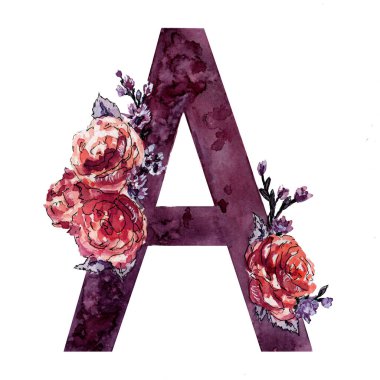 El çizimi suluboya başlık A