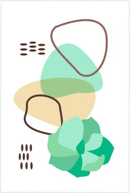 Minimalist dekor ve tasarım olarak EPS10 vektörü kompozisyonu içinde şekilleri ile soyut sulu