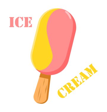 Muz böğürtlenli lolipop el çizimi vektör simgesi EPS10