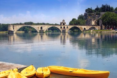 St.-Benezet bridge in Avignon, France clipart
