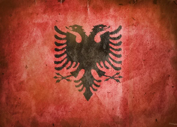 ธงชาติแอลเบเนีย — ภาพถ่ายสต็อก