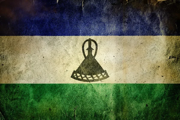 Flagge von lesotho — Stockfoto