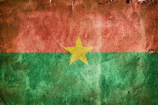 Flagge Burkina Fasos — Stockfoto