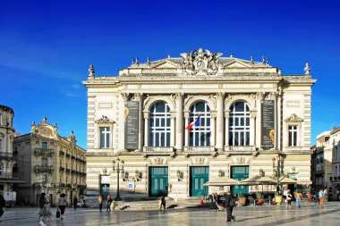 Place de la Comedie - Theater Square of Montpellier clipart