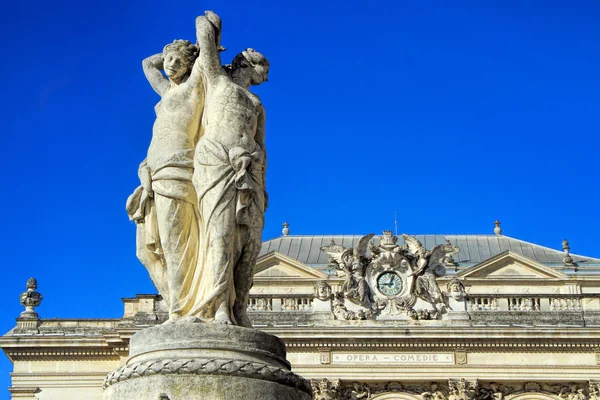 Place de la Comédie - teatr kwadrat z montpellier — Zdjęcie stockowe