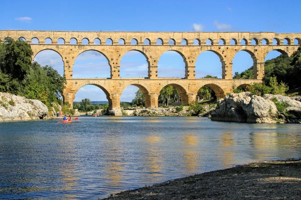 Pont du gard, w południowej Francji — Zdjęcie stockowe