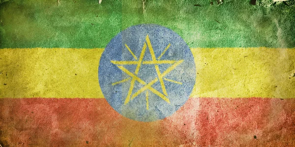इथियोपिया का ध्वज — स्टॉक फ़ोटो, इमेज