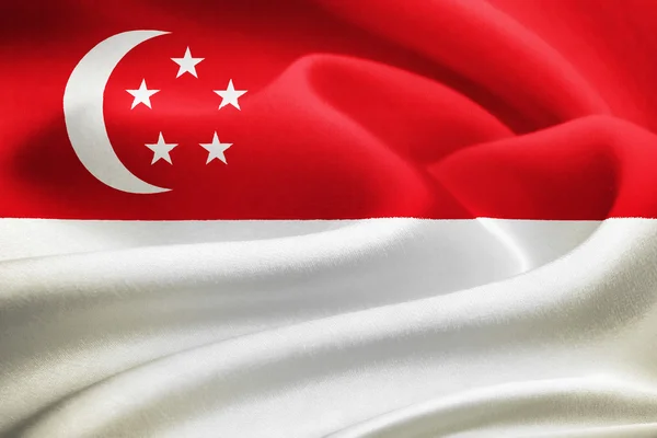 Bandera de Singapore —  Fotos de Stock