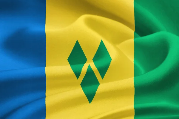 Flag of Saint Vincent and the Grenadines — Stock Photo, Image