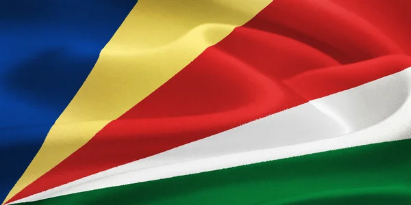 Bandera de Las Seychelles — Foto de Stock