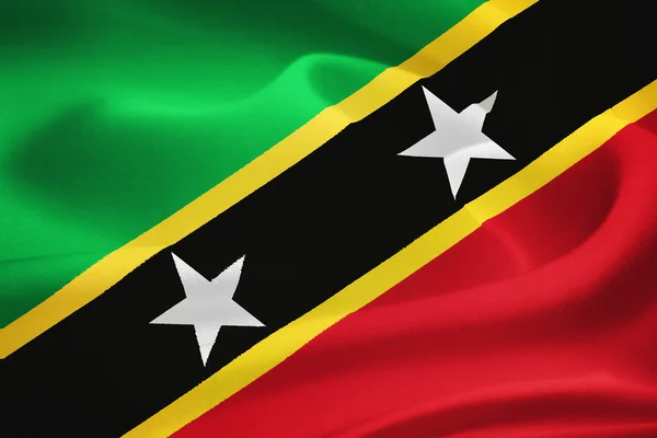 Flag of Saint Kitts and Nevis — Stock Photo, Image