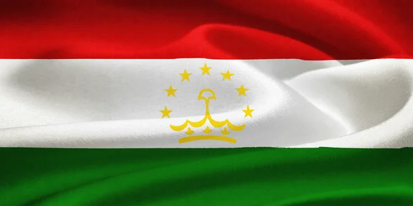 Bandiera del tajikistan — Foto Stock