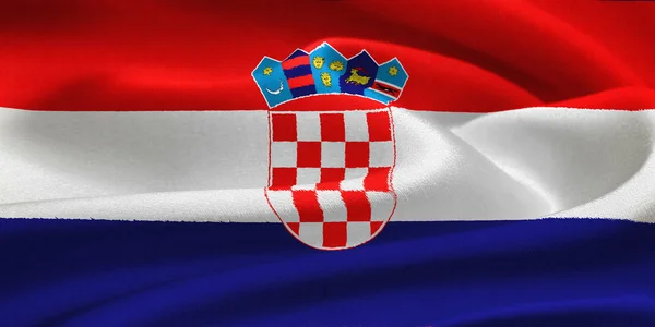 Vlajka Chorvatska — Stock fotografie