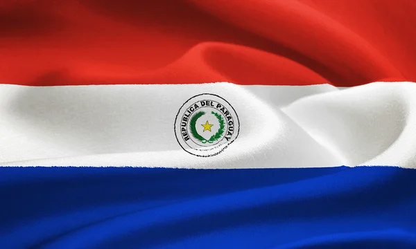 Paraguay zászlaja — Stock Fotó