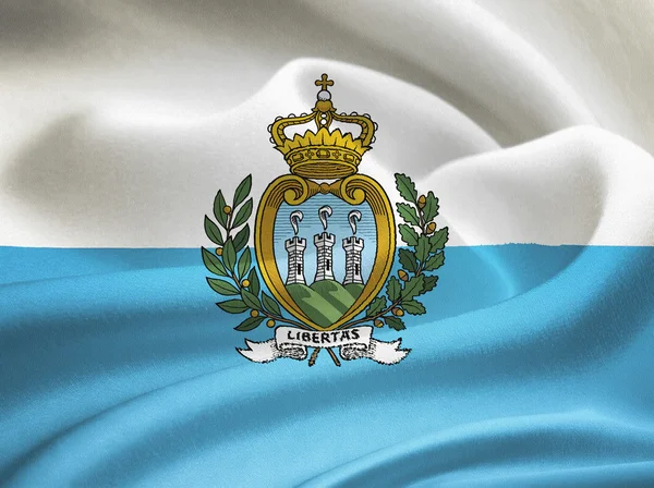 Bandera de San Marino — Foto de Stock