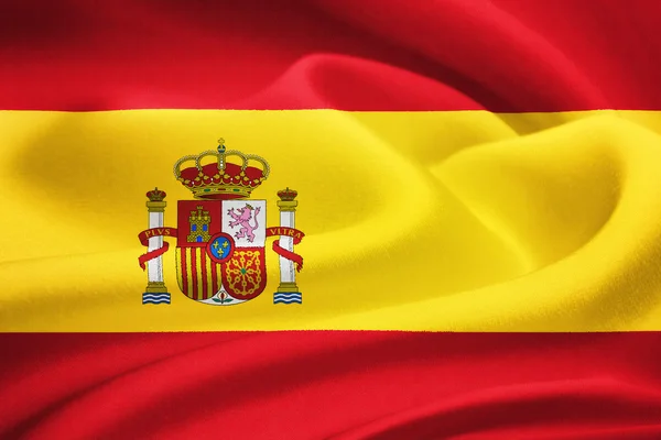 Прапор Іспанії — стокове фото