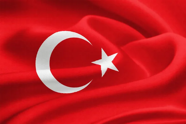 Turkiets flagga — Stockfoto