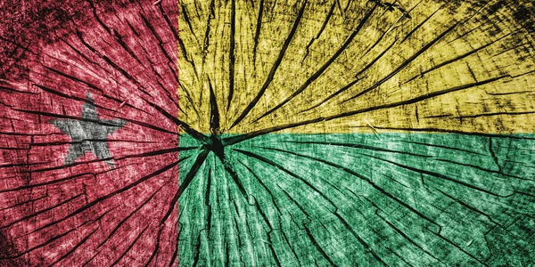 Flagge von Guinea-Bissau — Stockfoto