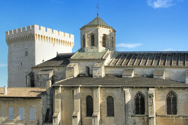 Popes palace i avignon, Frankrike — Stockfoto