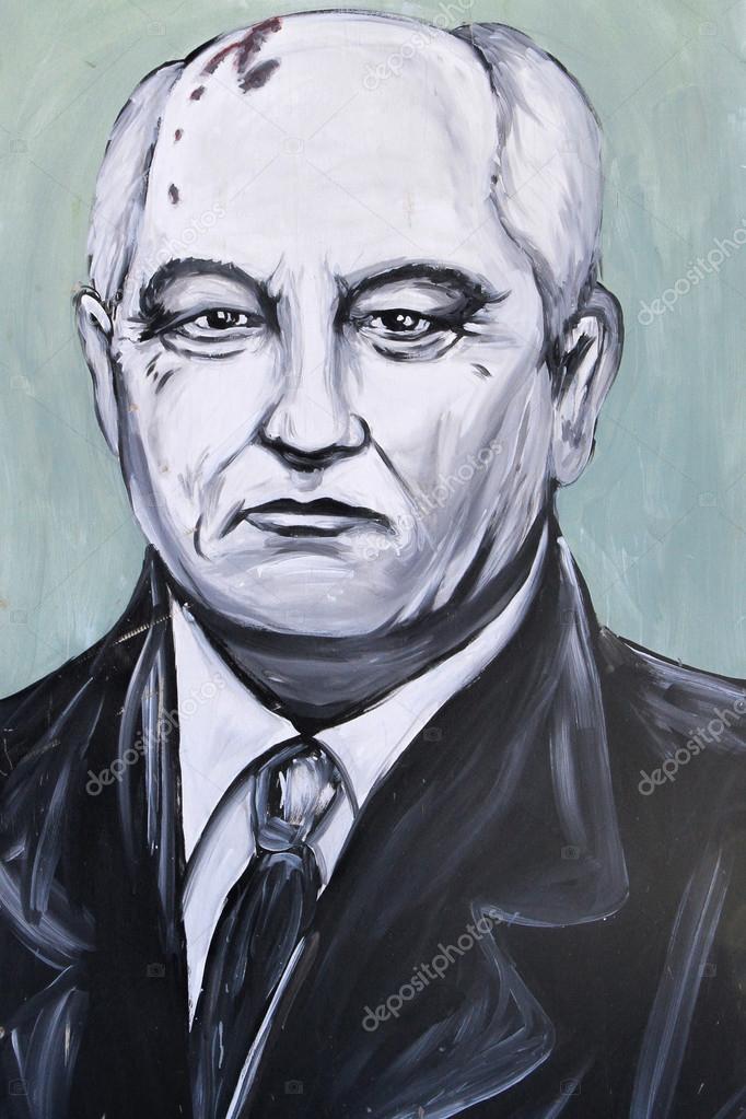 Graffiti Portrait Of Mikhail Gorbachev Stock Editorial Photo C Photoprofi30 55160855