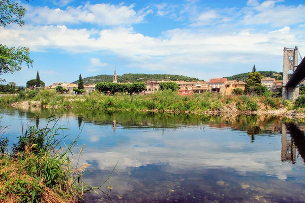 圣马丁 d'Ardeche，法国南部阿尔代什峡谷 — 图库照片