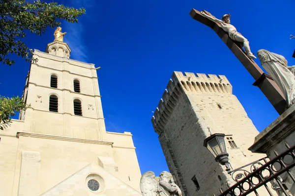 Palacio de los Papas en AVigon, Francia — Foto de Stock