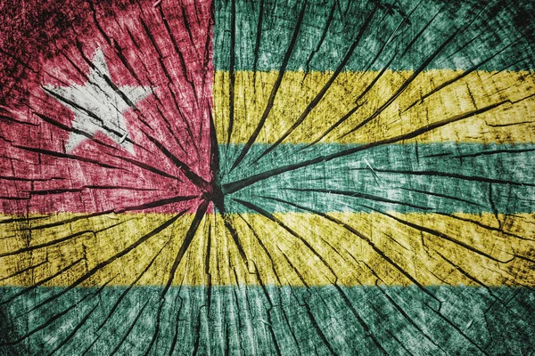 Flagge von Togo — Stockfoto