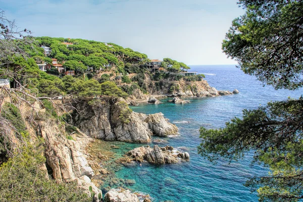 Schöne landschaft am lloret de mar — Stockfoto