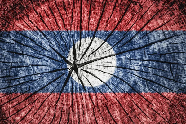 Bandeira do laos — Fotografia de Stock