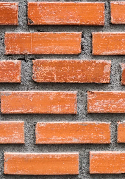 Close up Old vintage red brick wall texture background — Stock Photo, Image